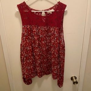 Paisley Cold Shoulder Blouse